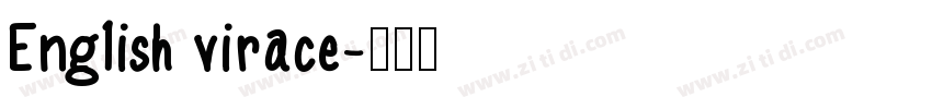 English virace字体转换